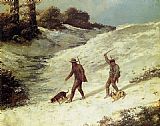 Poachers in the Snow by Gustave Courbet
